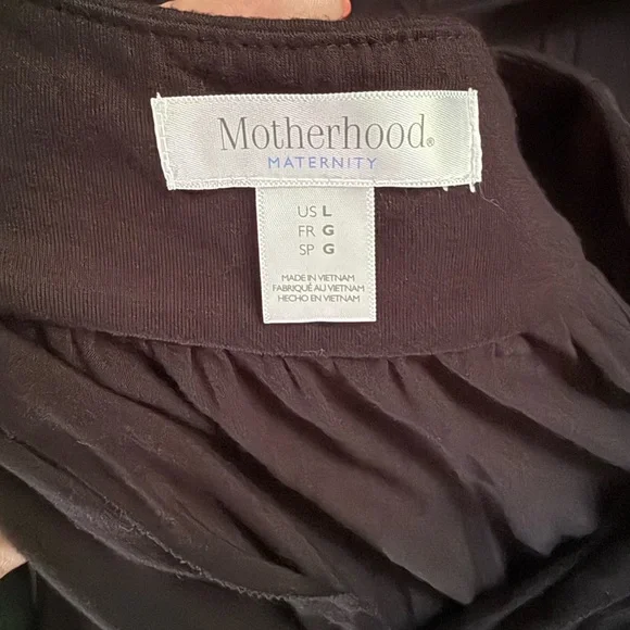 Motherhood Maternity Black Sleeveless Maxi Dress Size Large - Picture 3 of 3